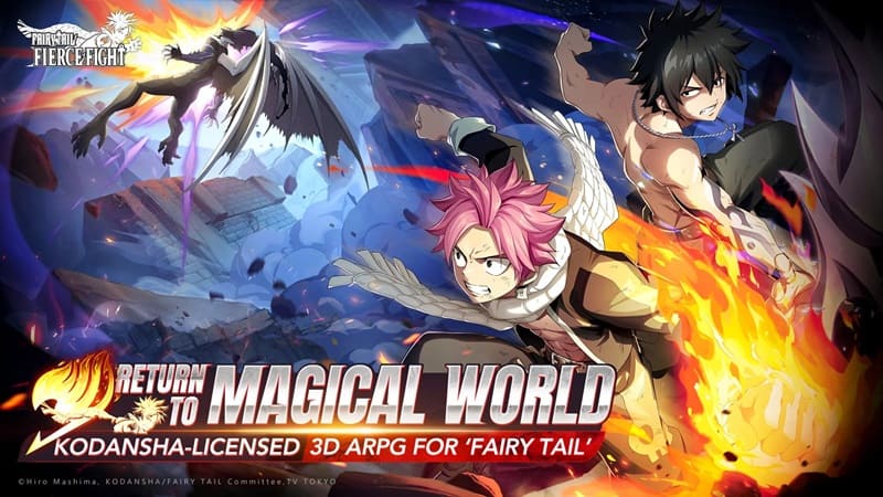 FAIRY TAIL MOD APK (Menu/Hệ số sát thương, phòng thủ/Vô hiệu địch) 2.2.0.18